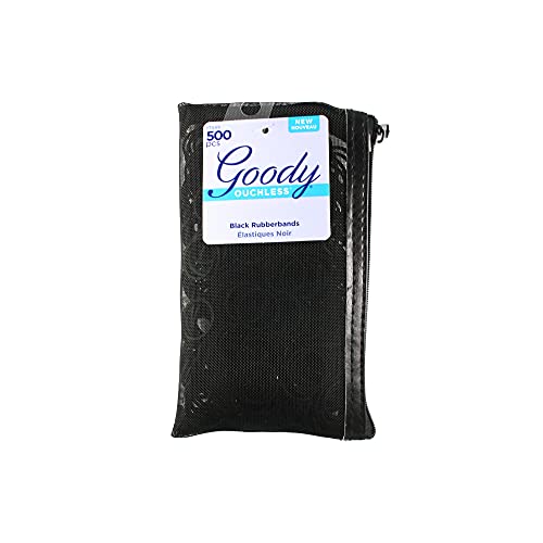 GOODY Black Poly Elastics In A Bag