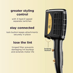 INFINITIPRO By Conair 1875W 3-In-1 Styler, Detangle/Straighten/volumize