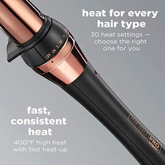 Conair Rose Gold Titanium Curling Wand, 1 ¼ - ¾ Inch