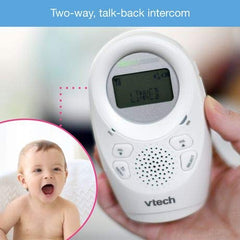 VTech DM1211 Enhanced Range Digital Audio Baby Monitor with Night Light, 1 Parent Unit, Silver & White