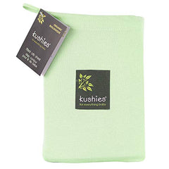 Kushies Baby Organic Jersey Crib Fitted Sheet, Green