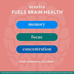 NEURIVA Original Brain Supplement for Memory, Focus & Concentration + Learning & Accuracy with Clinically Tested Nootropics Phosphatidylserine and Neurofactor, Caffeine Free, 50ct Strawberry Gummies