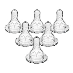 Dr. Brown's Original Nipple, Y-Cut (9m+), 6-Pack, Clear