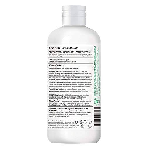 ATTITUDE Hand Sanitizer Refill for Adults & Kids, EWG Verified, Vegan & Cruelty-Free, Lemon Leaves, Refill Format, 473 ml