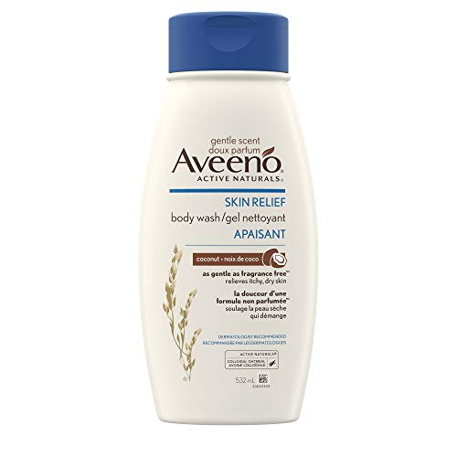 Aveeno Body Wash Skin Relief Gentle Scent Coconut Body Wash, 532ml