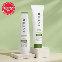 BIOLAGE Shampoo, Strength Recover Shampoo for Damaged Hair, Gently Cleanses and Reduces Breakage, For All Damaged & Sensitized Hair Types, Replaces Keratin Dose & Fiber Strong, Vegan