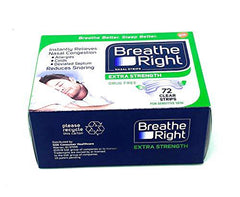 Breathe Right BR Clear Nasal Strips 72 Ct