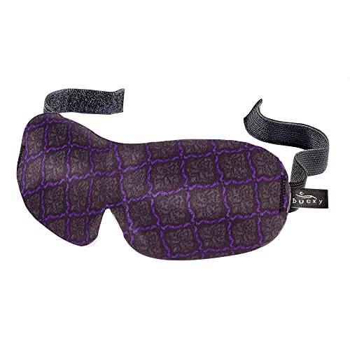 Bucky 40 Blinks Ultralight & Comfortable Contoured, No Pressure Eye Mask for Travel & Sleep, Perfect With Eyelash Extensions - Lattice