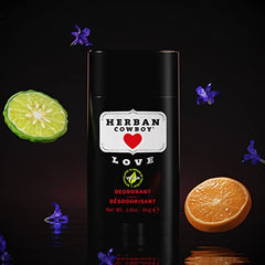 Herban Cowboy Maximum Protection Deodorant, Love, 2.8 Ounce