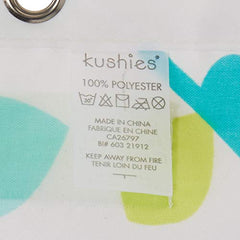 Kushies Baby Jungle Themed Shower Curtain, 4-Piece