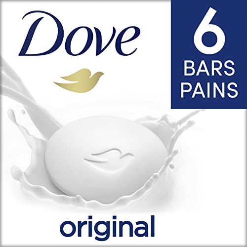 Dove Original Beauty Bar more moisturizing than bar soap Deep Moisture for clean and soft skin 106 g 6 count