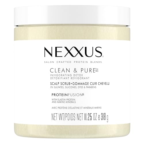 NEXXUS Clean & Pure Scalp Scrub exfoliant for healthy hair and scalp Invigorating sulfate free, paraben free, dye free 318 g