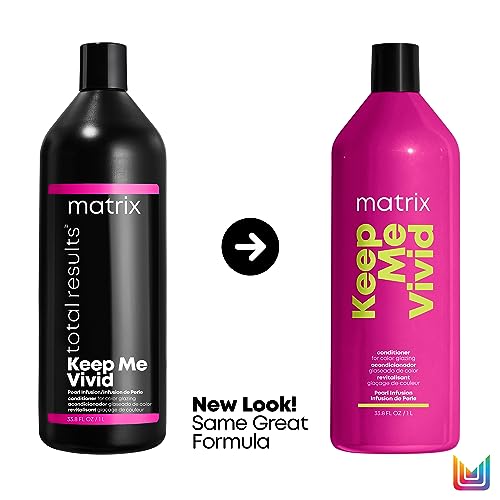 Matrix Keep Me Vivid Conditioner, Deeply Nourishes Hair & Prevents Fading, For Semi-Permanent and Color Treated Hair, Salon Conditioner, 1000ml (Packaging May Vary)