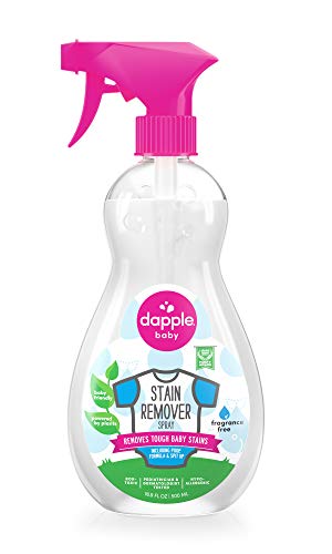 Dapple Baby Stain Remover Spray, Baby Safe and Plant Based, Natural Stain Remover, Removes Tough Baby Stains, Fragrance Free Scented - 500ml, 16.9 Ounces