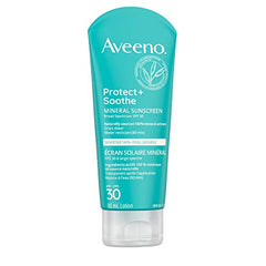 Aveeno Protect + Soothe Sensitive Skin Mineral Sunscreen SPF 30, 88mL, 0.012 cubic_feet