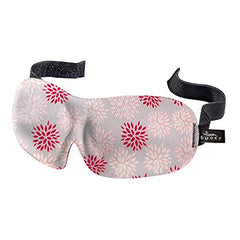 Bucky 40 Blinks No Pressure Printed Eye Mask for Travel & Sleep, Ruby Pop, One Size