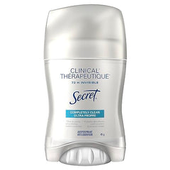 Secret Clinical Strength Invisible Solid Antiperspirant and Deodorant, Completely Clean, 45 g