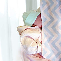 Kushies Baby Nursing Canopy, Blue Chevron