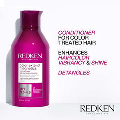 Redken Color Extend Magnetics Conditioner For Color-Treated Hair, 10.1 Fl Oz