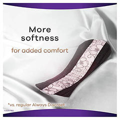 Always Discreet Boutique, Incontinence & Postpartum Pads For Women, Size 6 Drops, Extra Heavy Long Absorbency, 20 Count