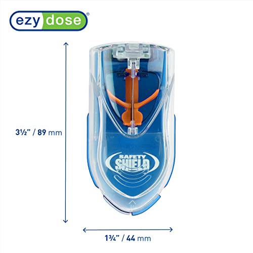 Ezy Dose Pill Cutter with Safety Shield, Safely Cut Pills and Vitamins, Pill Splitter, Blue