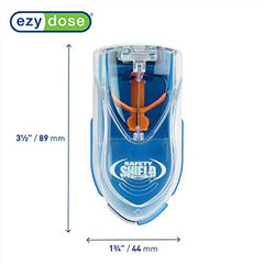 Ezy Dose Pill Cutter with Safety Shield, Safely Cut Pills and Vitamins, Pill Splitter, Blue