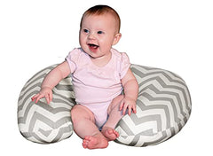 Jolly Jumper Baby Sitter Slip Cover - White/Grey Chevron