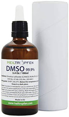 Low odor DMSO - Dimethyl sulfoxide liquid (3.4 Oz - 100ml), Pharmaceutical grade, High purity, Heiltropfen