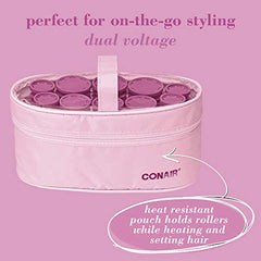 Conair Instant Heat Compact Hot Rollers; Pink