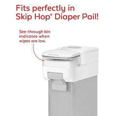 Skip Hop Wipes Dispenser, Nursery Style, Clear/White