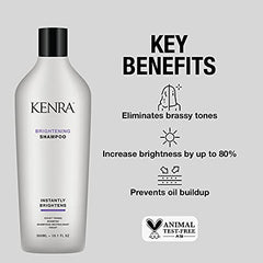 Kenra Brightening Shampoo/Conditioner | Instantly Brighten | All Hair Types | Shampoo, 10.1 FL OZ