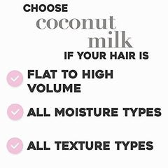 OGX Nourishing + Coconut Oil Weightless Hydrating Oil Hair Mist, Lightweight Leave-In Hair Treatment with Coconut Oil & Bamboo Extract, Paraben & Sulfate Surfactant-Free, 4 fl oz