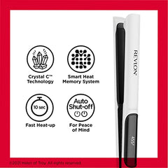 Revlon Crystal C Digital Flat Iron, 1 inch