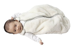 baby deedee Sleep Nest Teddy Baby Sleeping Bag, Ivory, Medium (6-18 Months)