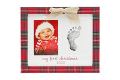 Kate & Milo Plaid Print Keepsake Holiday Frame Photo Frame, Baby’s First Christmas Picture Frame, My First Christmas 2021