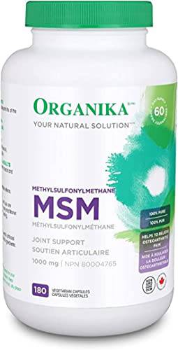 Organika MSM- Joint and Inflammation Support- 180caps