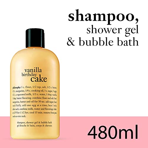 PHILOSOPHY 3-in-1 shampoo, shower gel & bubble bath 480ml