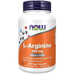 Now Foods L-Arginine 500mg Capsules, 250 Count