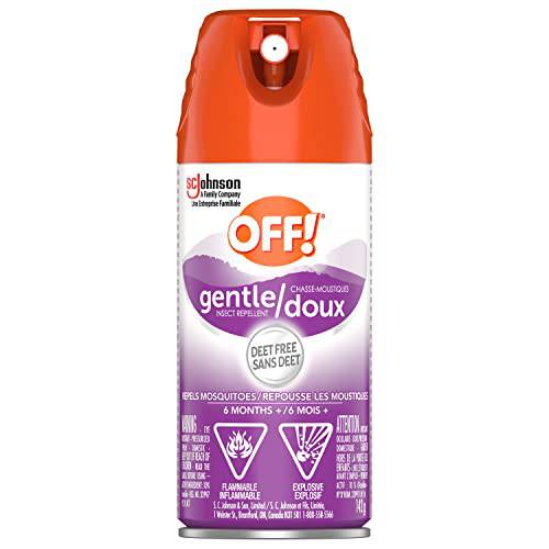 OFF Gentle DEET Free Insect and Mosquito Repellent, Bug Spray for Camping, Bug Repellent Safe for Clothing, 142 g, (Packaging May Vary)