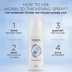 Nioxin 3D Styling Pro Thick Thickening Spray, 5.07 oz