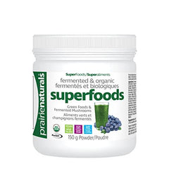 Prairie Naturals Fermented & Organic SuperFoods Green Foods & Fermented Mushroom Complex 150 Gram