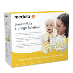 Medela Breast Milk Storage Solution Set, Breastfeeding Supplies & Containers, Breastmilk Organizer, Made Without BPA, Clear, 45 Piece Set