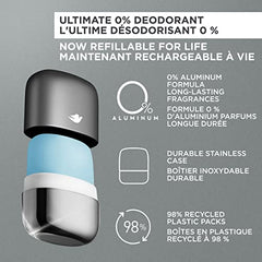 Dove Men+Care Ultimate 0% aluminum Refillable Deodorant Kit for long-lasting freshness Clean Touch deodorant for men with 48h odour protection 32 g pack of 2