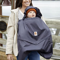 Ergobaby Water Resistant Baby Carrier Rain and Wind Cover, Charcoal