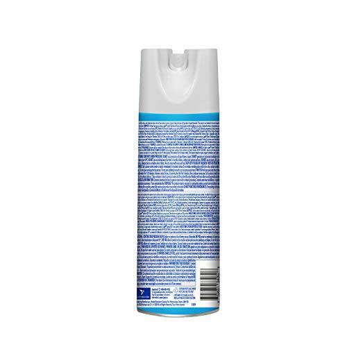 Lysol Disinfectant Spray, Crisp Linen, Disinfect and Eliminate Odours on Hard Surfaces & Fabrics - Zecoya