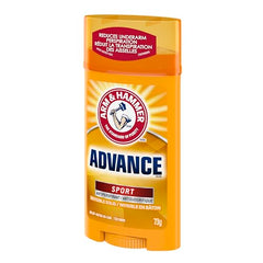 Arm & Hammer Advance Invisible Solid Antiperspirant Deodorant Stick, Sport, 48H Protection, 73g