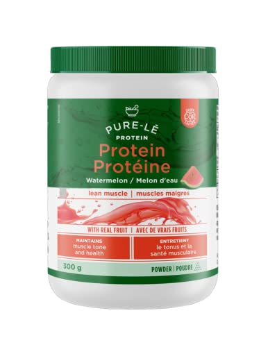 Pure-le Protein Watermelon - Made with Real Watermelons - Great Tasting, Non-Thickening, All Natural, Low Carbohydrate - 100% Grass-Fed Hydrolysed Whey Protein Isolate, Pastured Raised, Hormone Free, Soy Free, GMO Free, Gluten Free