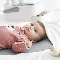 OXO Tot - Diaper Caddy with Changing Mat - Portable for Baby Diaper Changing Anytime, Anywhere - Gray