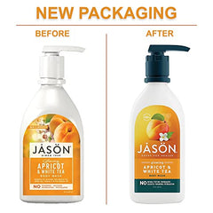 Jason Glowing Apricot Pure Natural Body Wash 30 Fluid Ounces(Packaging May Vary), 887.2 ml (Pack of 1)