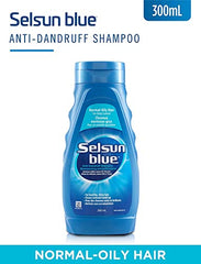 Selsun Blue Normal-Oily Hair Anti-Dandruff Shampoo, 300 mL, Helps Control Dandruff, Itching and Flaking